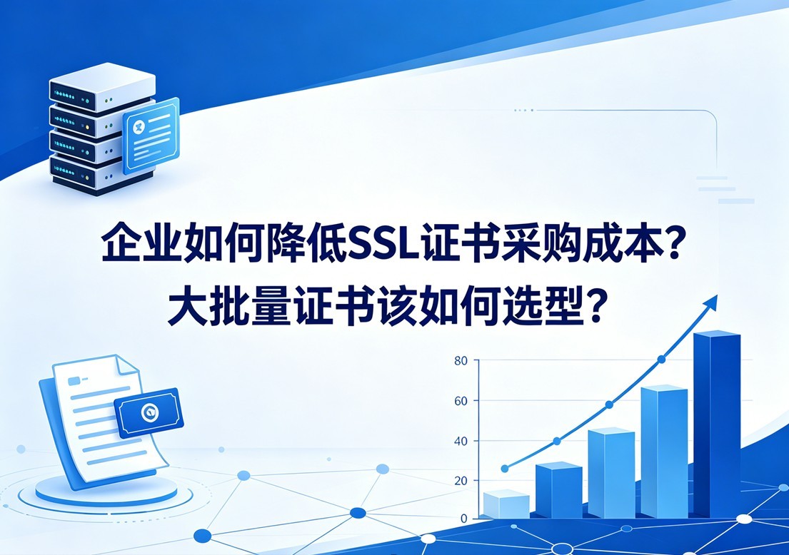企业如何降低SSL证书采购成本？大批量证书该如何选型？