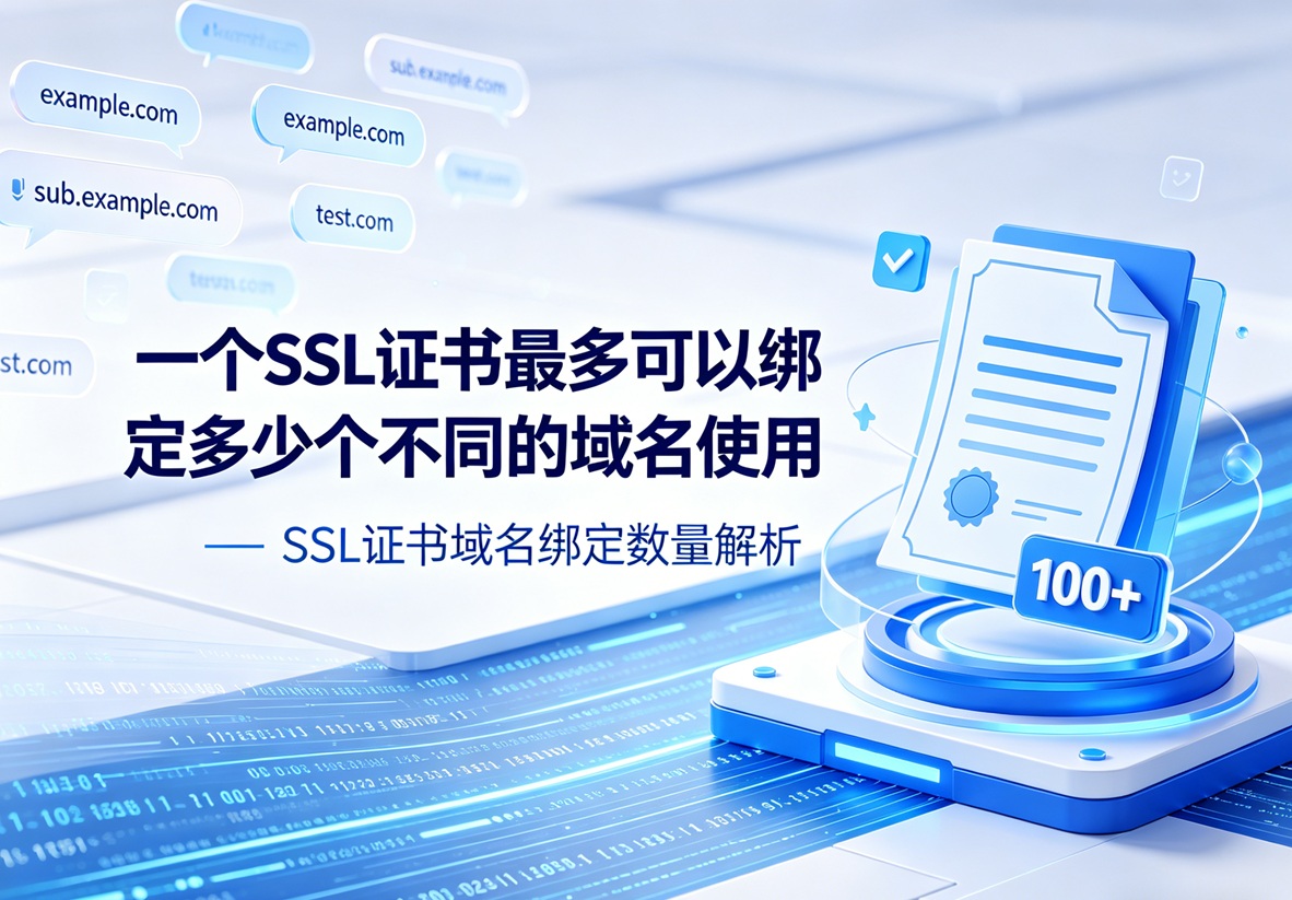 一个SSL证书最多可以绑定多少个不同的域名使用