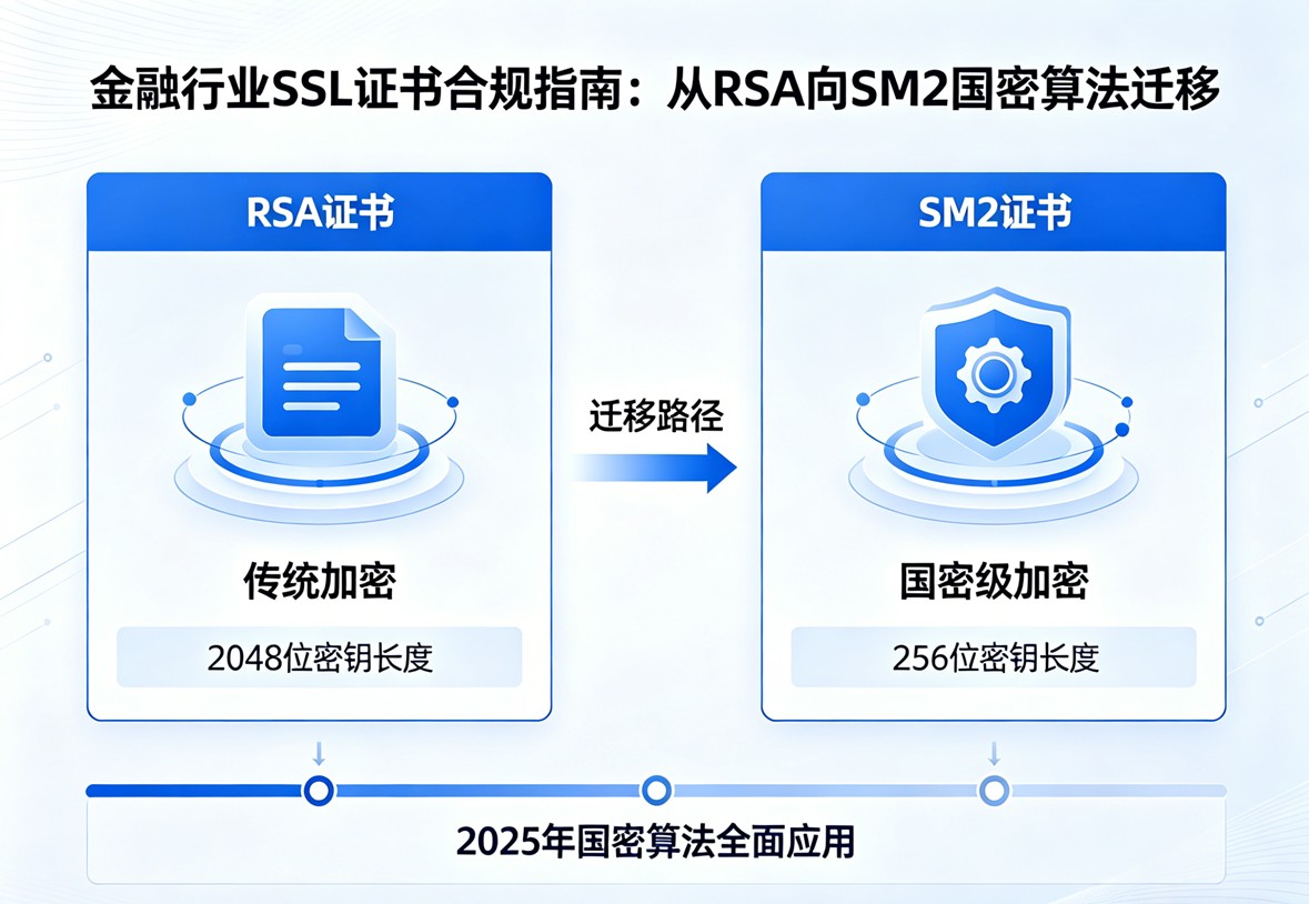 金融行业SSL证书合规指南：从RSA向SM2国密算法迁移
